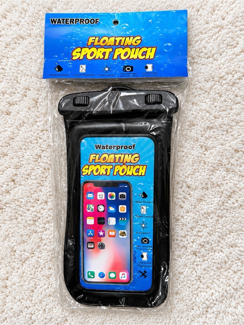 Floating Waterproof Sport Pouch - Black